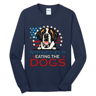 Eating The Dog Saint Bernard In Springfield Election Tall Long Sleeve T-Shirt