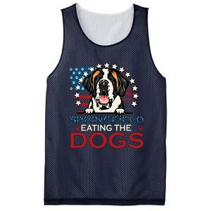 Eating The Dog Saint Bernard In Springfield Election Mesh Reversible Basketball Jersey Tank