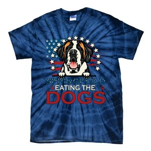 Eating The Dog Saint Bernard In Springfield Election Tie-Dye T-Shirt