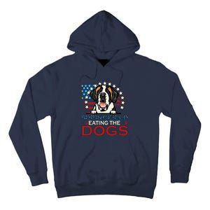 Eating The Dog Saint Bernard In Springfield Election Tall Hoodie