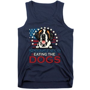 Eating The Dog Saint Bernard In Springfield Election Tank Top