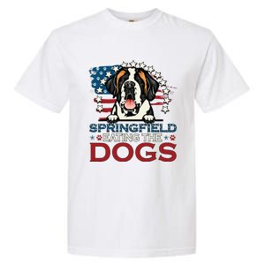 Eating The Dog Saint Bernard In Springfield Election Garment-Dyed Heavyweight T-Shirt