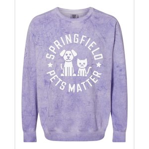 Eating The Dogs Springfield Pets Matter Cute Animal Design Colorblast Crewneck Sweatshirt