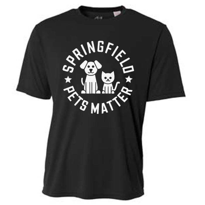 Eating The Dogs Springfield Pets Matter Cute Animal Design Cooling Performance Crew T-Shirt