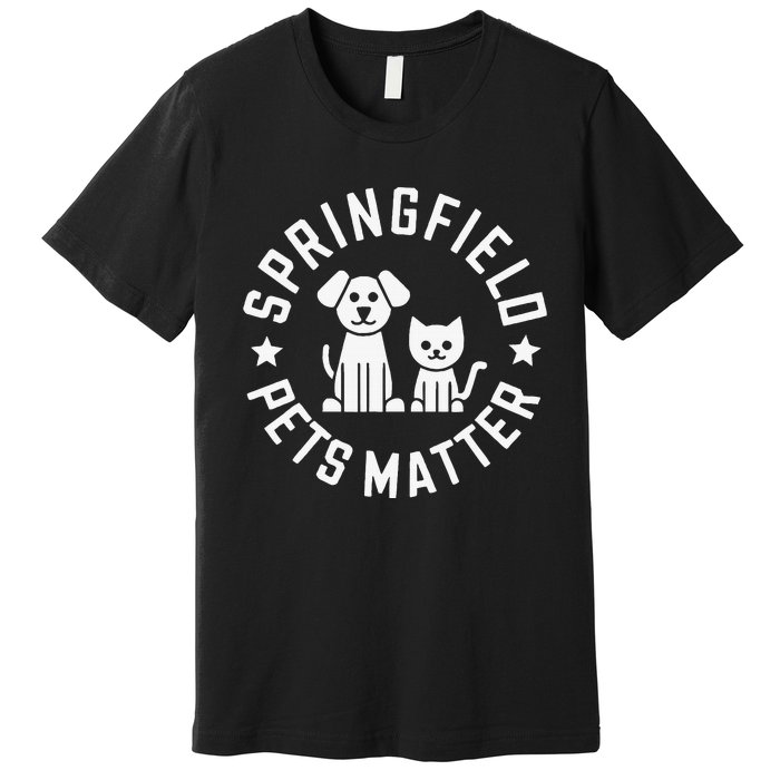 Eating The Dogs Springfield Pets Matter Cute Animal Design Premium T-Shirt