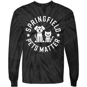 Eating The Dogs Springfield Pets Matter Cute Animal Design Tie-Dye Long Sleeve Shirt