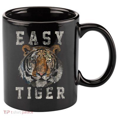 Easy Tiger Distressed Casualcool Giftchic Graphic Gift 11oz C Handle Ceramic Mug