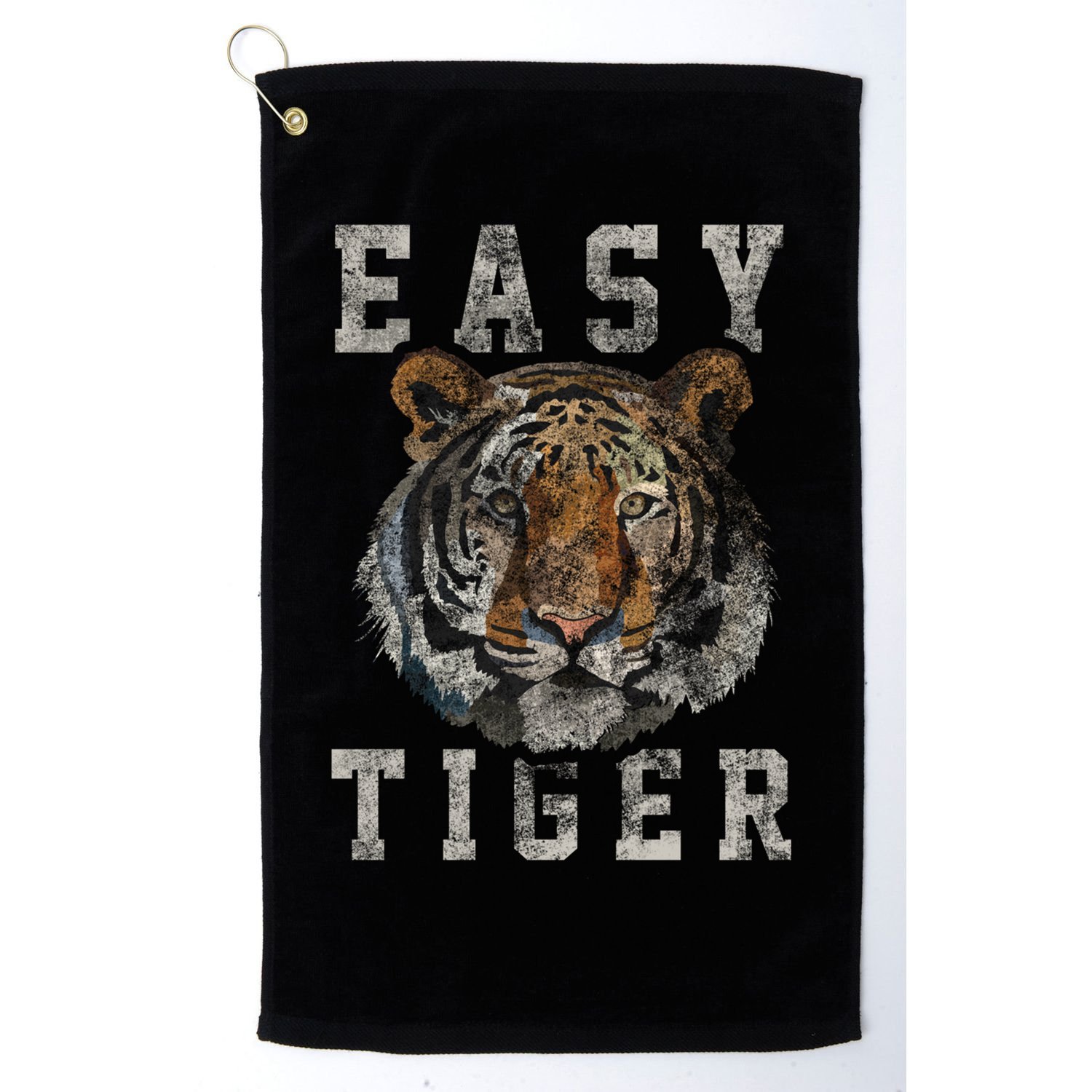 Easy Tiger Distressed Casualcool Giftchic Graphic Gift Golf Towel
