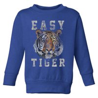 Easy Tiger Distressed Casualcool Giftchic Graphic Gift Toddler Sweatshirt