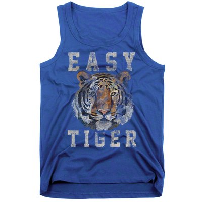 Easy Tiger Distressed Casualcool Giftchic Graphic Gift Tank Top