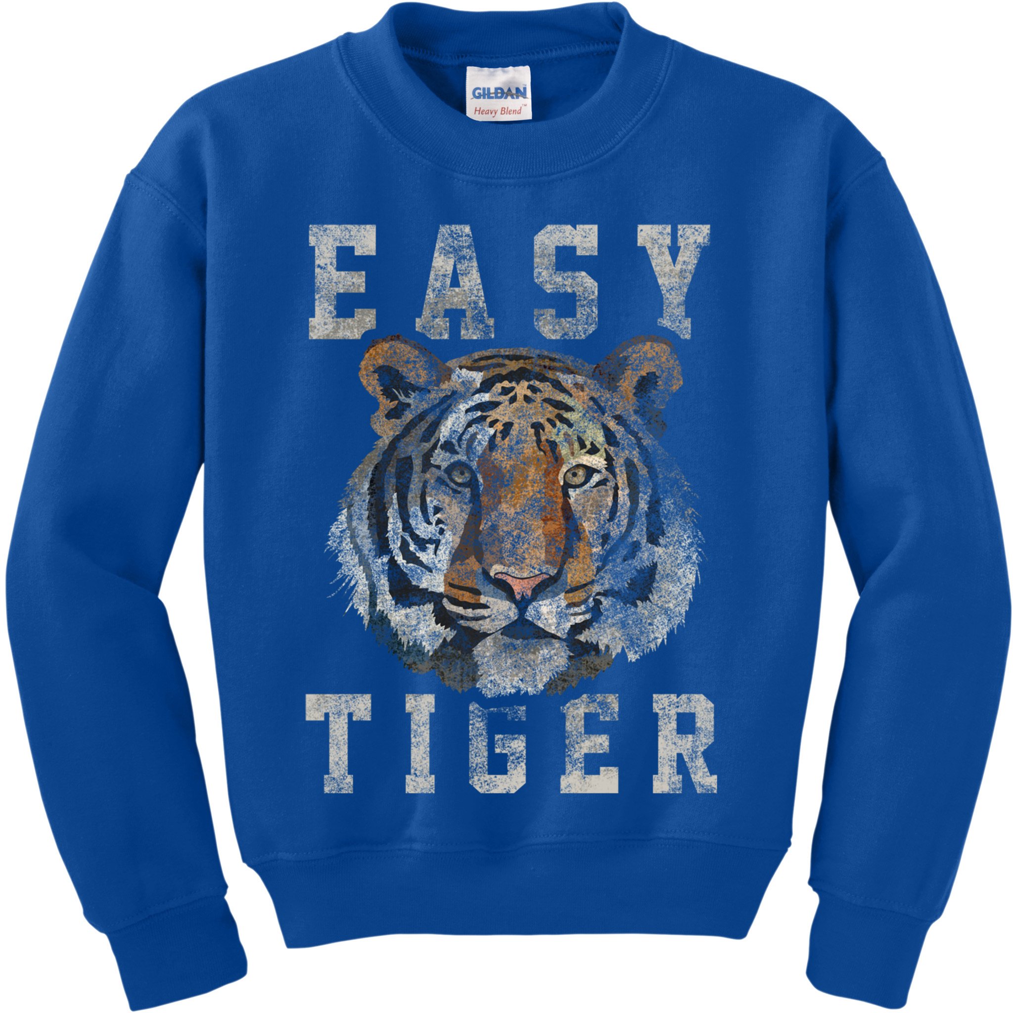 Easy Tiger Distressed Casualcool Giftchic Graphic Gift Kids Sweatshirt