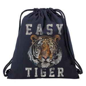 Easy Tiger Distressed Casualcool Giftchic Graphic Gift Drawstring Bag