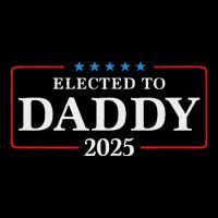 Elected To Daddy Est 2025 Funny New Dad & New Papa 2025 Flexfit Unipanel Trucker Cap
