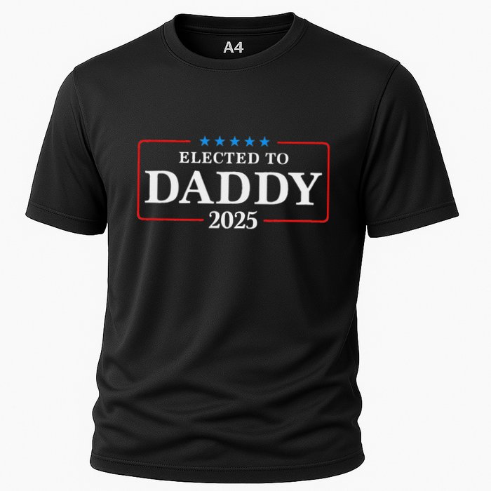 Elected To Daddy Est 2025 Funny New Dad & New Papa 2025 Cooling Performance Crew T-Shirt