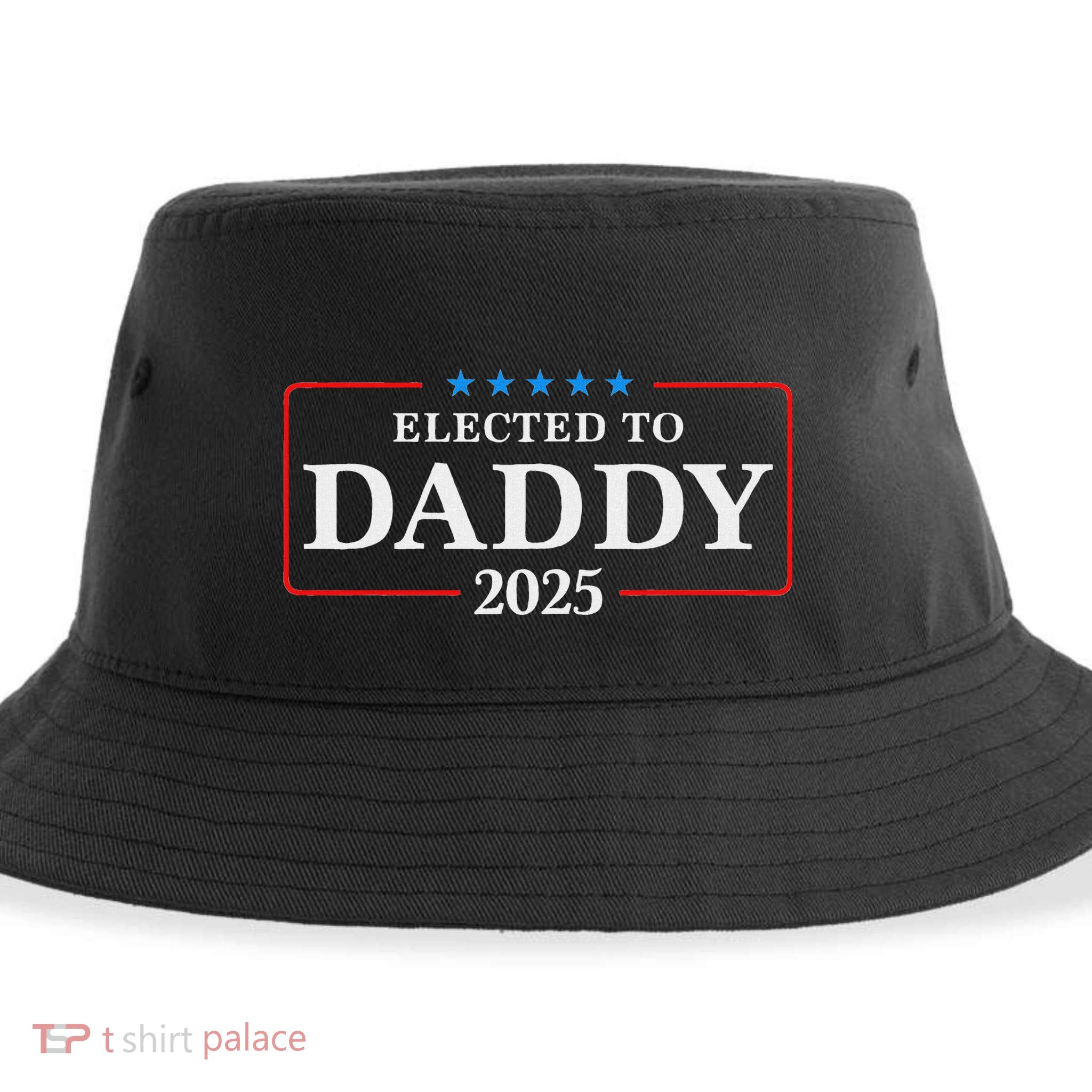 Elected To Daddy Est 2025 Funny New Dad & New Papa 2025 Sustainable Bucket Hat