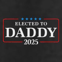 Elected To Daddy Est 2025 Funny New Dad & New Papa 2025 Golf Towel