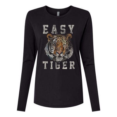 Easy Tiger Distressed Casualgiftchic Graphic For Women Gift Womens Cotton Relaxed Long Sleeve T-Shirt