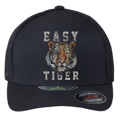 Easy Tiger Distressed Casualgiftchic Graphic For Women Gift Flexfit Unipanel Trucker Cap