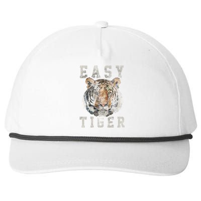 Easy Tiger Distressed Casualgiftchic Graphic For Women Gift Snapback Five-Panel Rope Hat