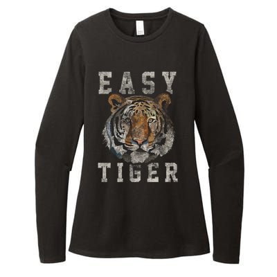 Easy Tiger Distressed Casualgiftchic Graphic For Women Gift Womens CVC Long Sleeve Shirt