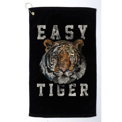 Easy Tiger Distressed Casualgiftchic Graphic For Women Gift Platinum Collection Golf Towel