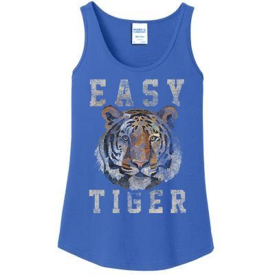 Easy Tiger Distressed Casualgiftchic Graphic For Women Gift Ladies Essential Tank