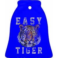 Easy Tiger Distressed Casualgiftchic Graphic For Women Gift Ceramic Bell Ornament