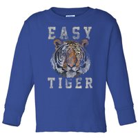 Easy Tiger Distressed Casualgiftchic Graphic For Women Gift Toddler Long Sleeve Shirt