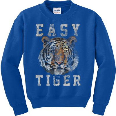 Easy Tiger Distressed Casualgiftchic Graphic For Women Gift Kids Sweatshirt