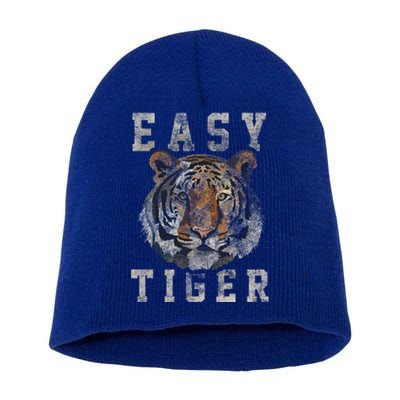 Easy Tiger Distressed Casualgiftchic Graphic For Women Gift Short Acrylic Beanie