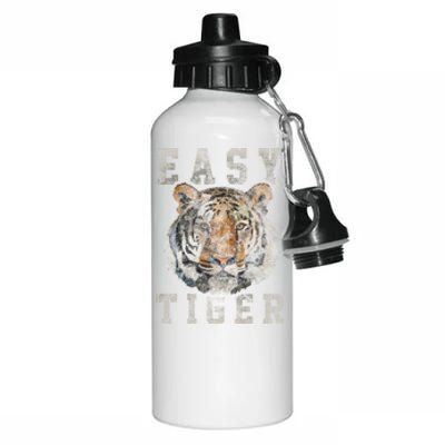 Easy Tiger Distressed Casualgiftchic Graphic For Women Gift Aluminum Water Bottle