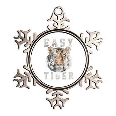 Easy Tiger Distressed Casualgiftchic Graphic For Women Gift Metallic Star Ornament