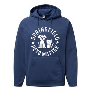 Eating The Dogs Springfield Pets Matter Cute Animal Design Performance Fleece Hoodie