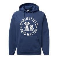 Eating The Dogs Springfield Pets Matter Cute Animal Design Performance Fleece Hoodie