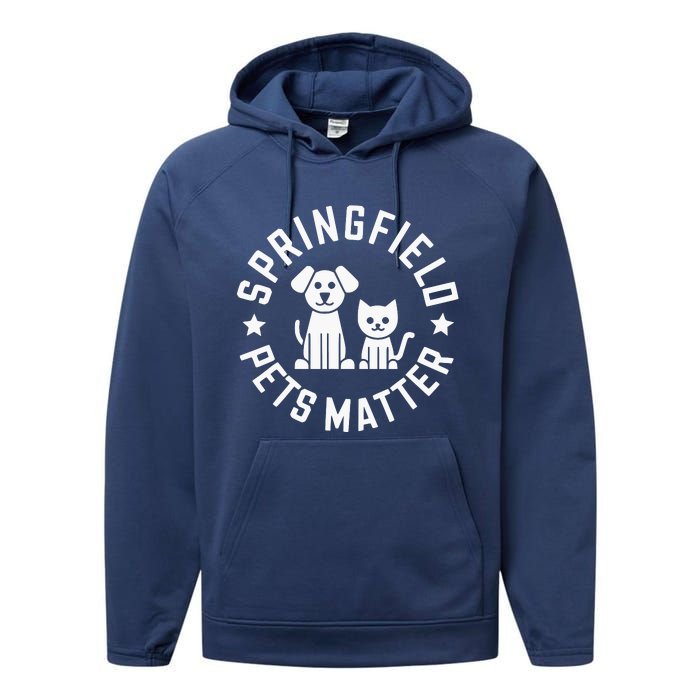 Eating The Dogs Springfield Pets Matter Cute Animal Design Performance Fleece Hoodie