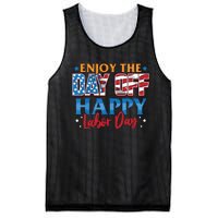 Enjoy The Day Off Happy Labor Day Mesh Reversible Basketball Jersey Tank