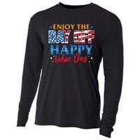 Enjoy The Day Off Happy Labor Day Cooling Performance Long Sleeve Crew