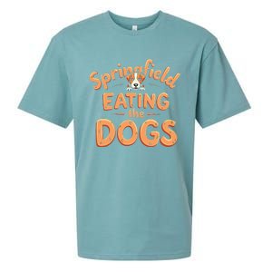 Eating The Dogs In Springfield Election Gift Sueded Cloud Jersey T-Shirt