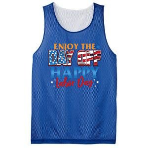 Enjoy The Day Off Happy Labor Day Cute Gift Mesh Reversible Basketball Jersey Tank