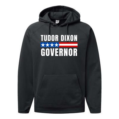 Elect Tudor Dixon Michigan Governor Vote Tudor Dixon Performance Fleece Hoodie