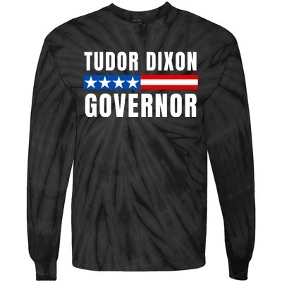 Elect Tudor Dixon Michigan Governor Vote Tudor Dixon Tie-Dye Long Sleeve Shirt