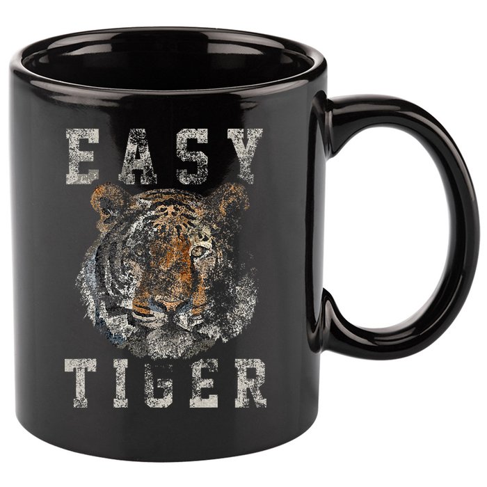 Easy Tiger Distressed Casualchic 11oz C Handle Ceramic Mug