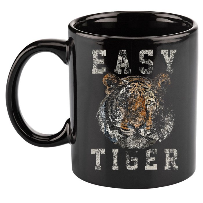 Easy Tiger Distressed Casualchic 11oz C Handle Ceramic Mug