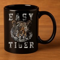 Easy Tiger Distressed Casualchic 11oz C Handle Ceramic Mug