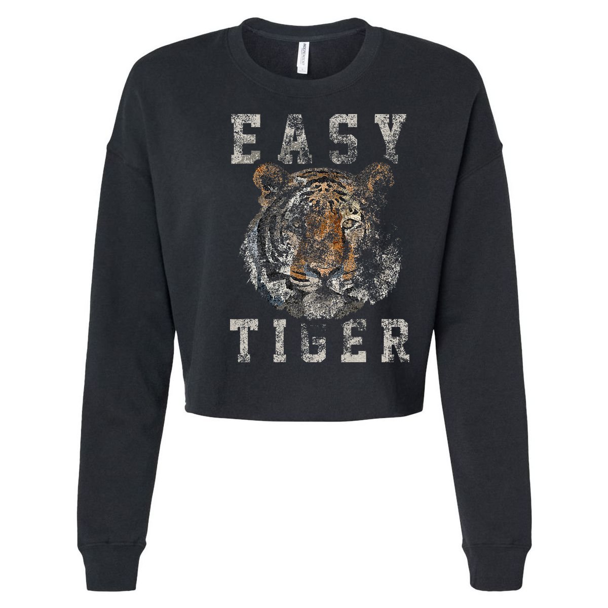 Easy Tiger Distressed Casualchic Women's Tri-Blend 3/4-Sleeve Raglan Shirt