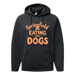 Eating The Dogs In Springfield Election Performance Fleece Hoodie