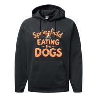 Eating The Dogs In Springfield Election Performance Fleece Hoodie