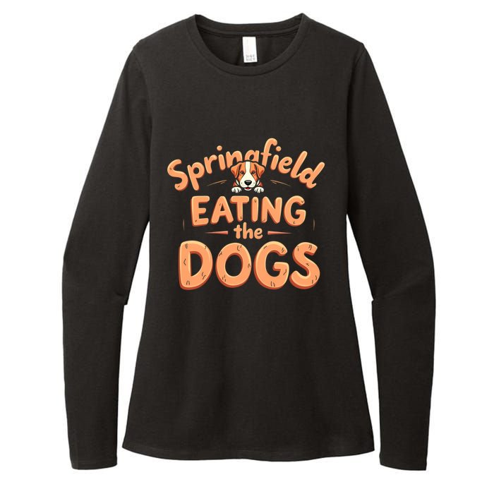 Eating The Dogs In Springfield Election Womens CVC Long Sleeve Shirt