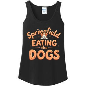 Eating The Dogs In Springfield Election Ladies Essential Tank