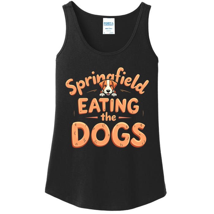 Eating The Dogs In Springfield Election Ladies Essential Tank